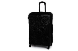 it Luggage Large Skull Suitcase - Black
